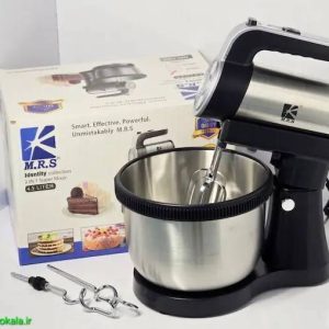 همزن کاسه‌دار ام آر اس مدل MRS-5003 با کاسه ۴.۵ لیتری استیل و سری‌های خمیرگیر در فروشگاه واندوکالا